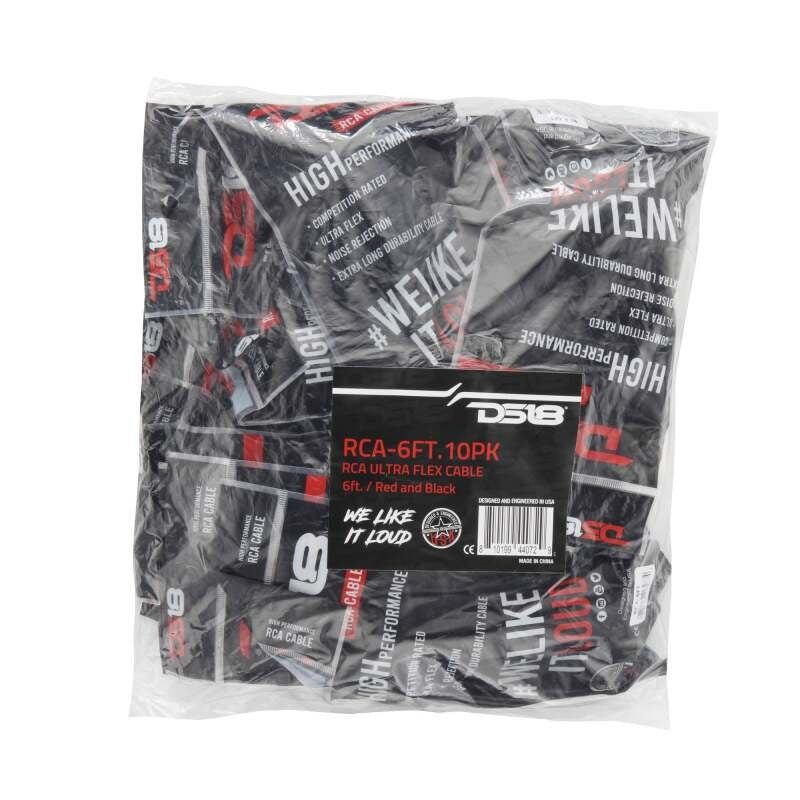 DS18 Level 1 RCA 6-Feet 10 x Pack