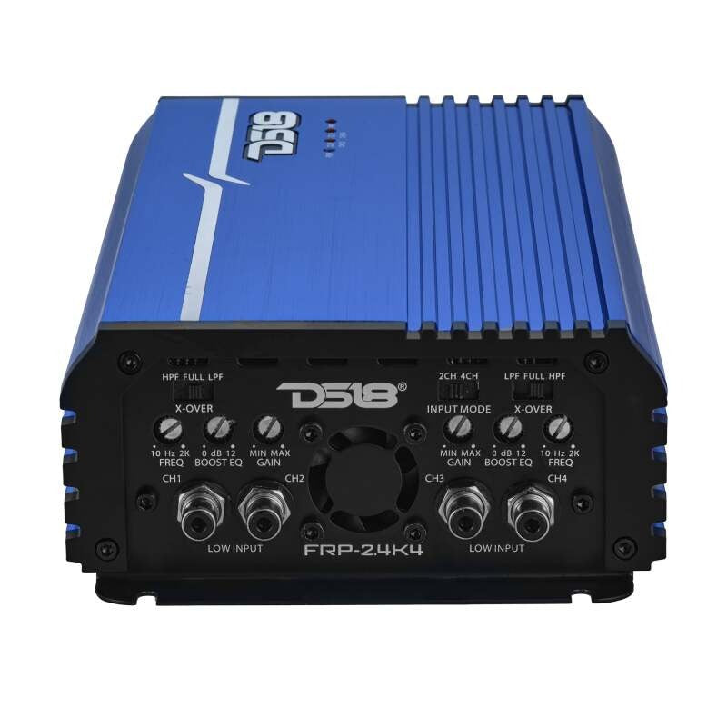 DS18 4-Channel Class-D Amp Stereo Full-Range 4 x 250 W RMS at4 ohm - Blue