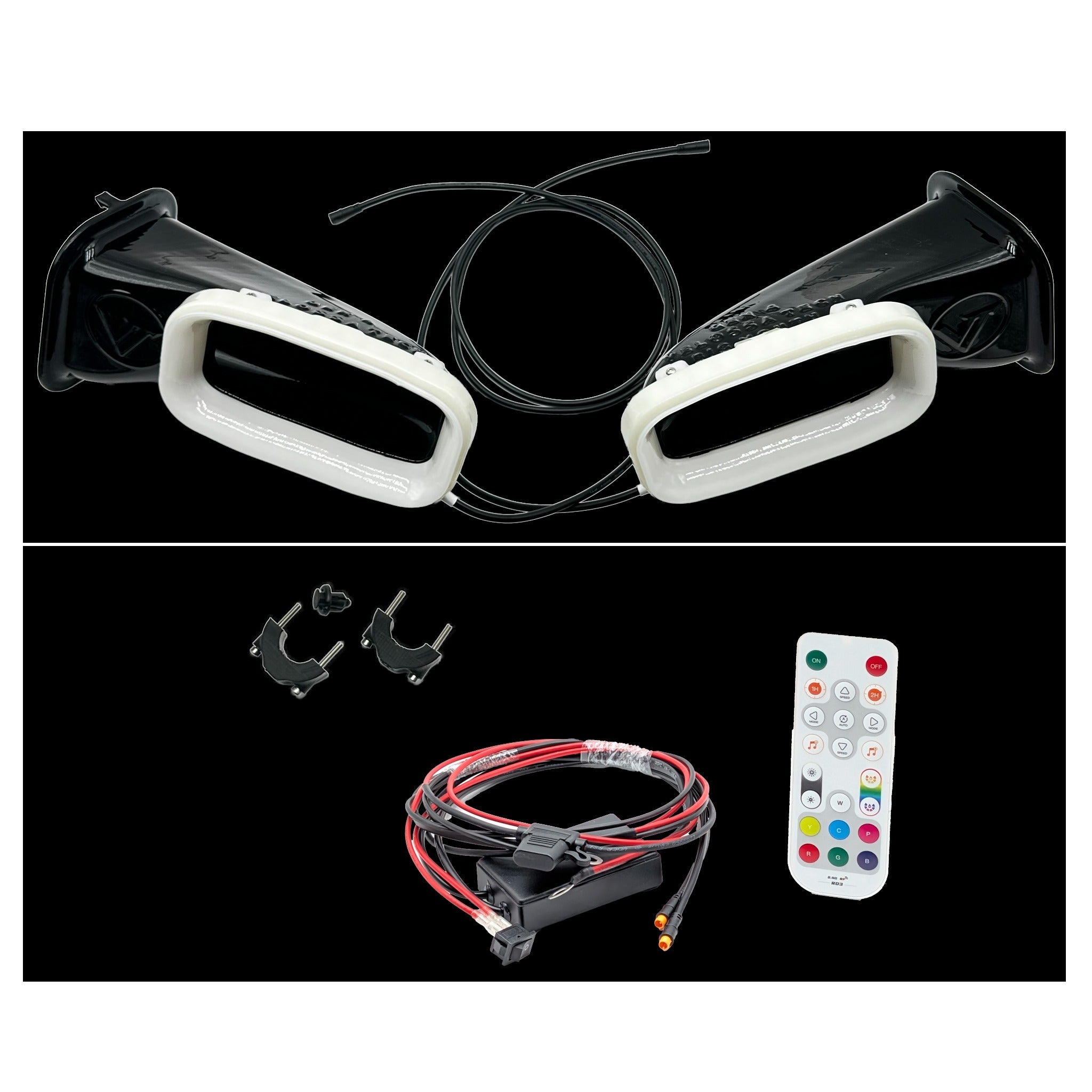 2020-2021 BMW X3 M and X3 M Competition (F97) Dual BIG MOUTH LIT KIT Ram Air Intake Snorkels
