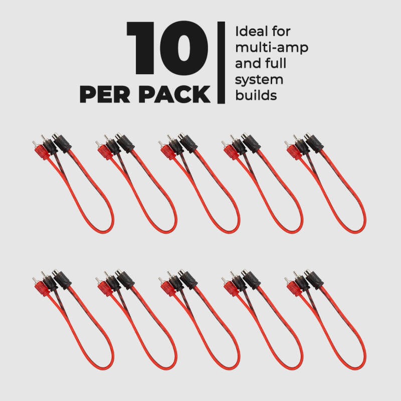 DS18 Level 1 RCA Y Connector 1 Female to 2 Male 10 x Pack