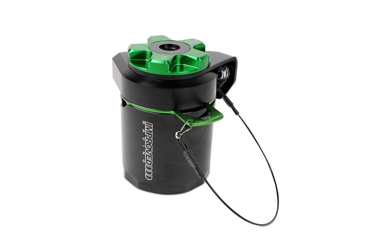 Improved Racing CCS High Efficiency, Quick Release Oil Catch Can, 3.5 fl oz