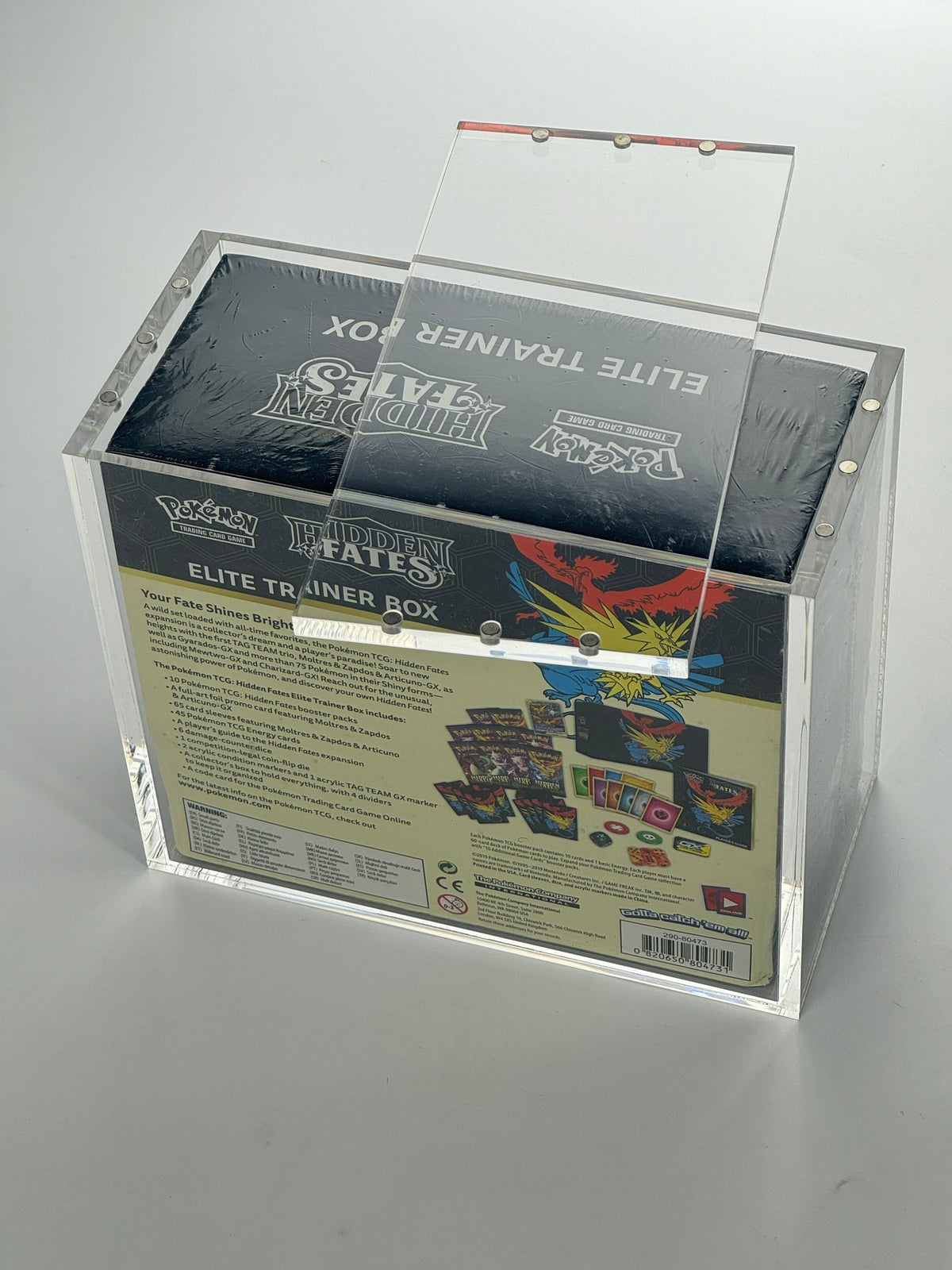 Premium Pokémon Elite Trainer Box Protective Display Acrylic Case Version 2