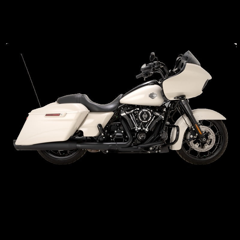 Vance & Hines HD M8 Touring Razorback 450 Slip-on Exhaust - Wrinkle Black