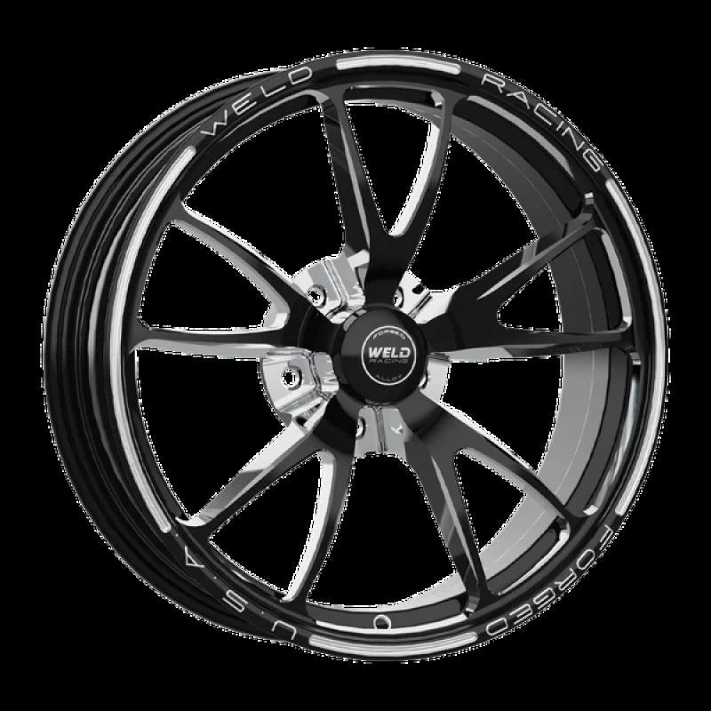 Weld Full Throttle 1-Piece 15x3.5 / Strange Spindle / 1.75in BS Gloss Black Milled Wheel - Non-BL