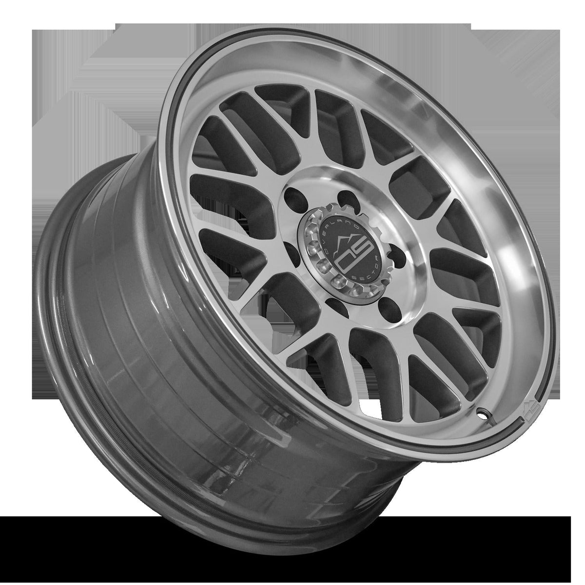 Overland Sector Hyperdrive Flow Formed 17x8.5 +25 6x139.7 106.1mm Gloss Gun Metal/Machined Face