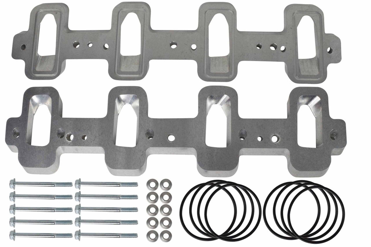 ICT BILLET LS Cathedral Port Cylinder Head to Rectangle Port Intake Manifold Adapters