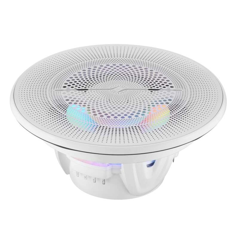 DS18 6.5in 2-Way 150 Watts RMS 4ohm Digital LED Lights Bullet Tweeter White