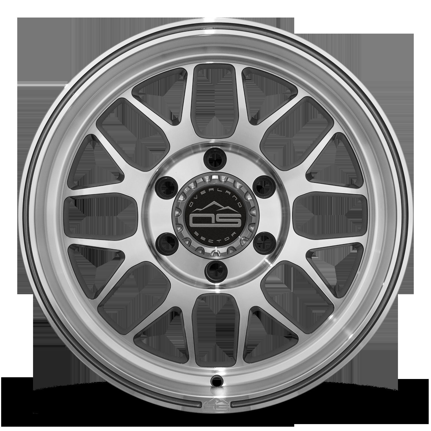 Overland Sector Hyperdrive Flow Formed 17x8.5 +25 6x139.7 106.1mm Gloss Gun Metal/Machined Face