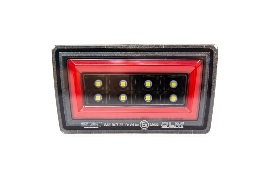 OLM NB+R F1 Rear Brake Light (Clear Lens, Gloss Black Base, Red Bar) - 2015-2021 WRX / STI