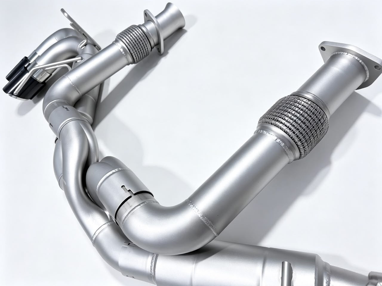SPDZ1 C8 Corvette Z-Flow Race Exhaust – 3D-Printed High-Flow Z-Pipe | Carbon Fiber Quad Tips | 20% Lighter