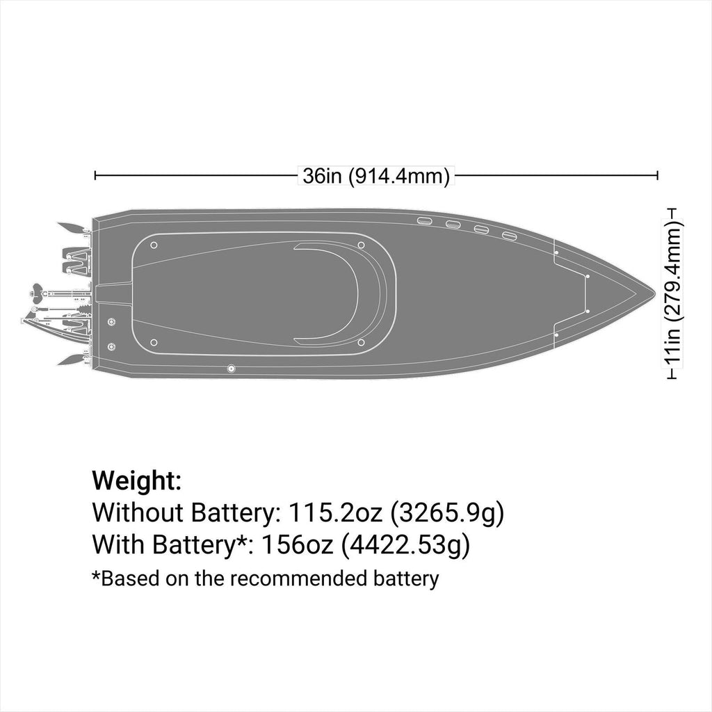 Proboat 36" Pro Boat Sonicwake V3