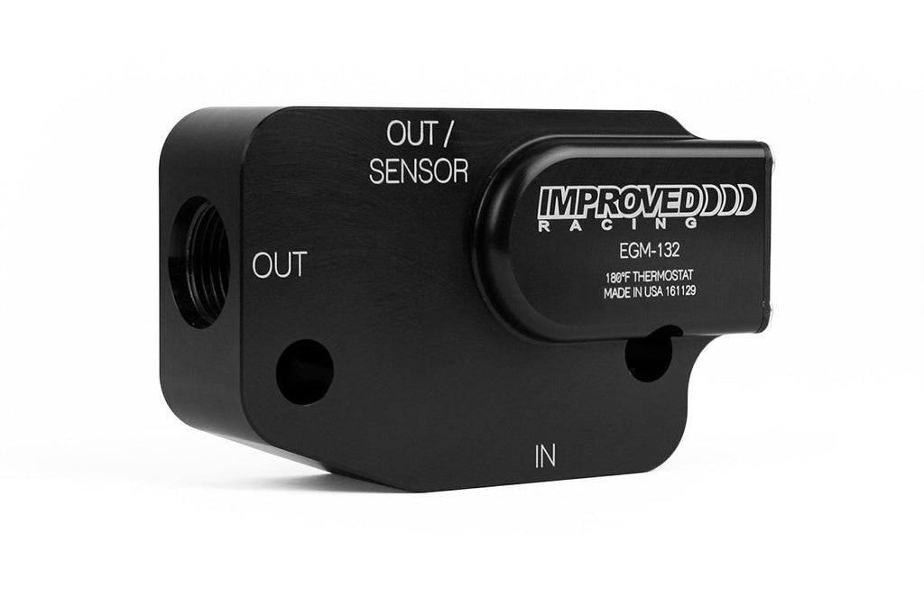 Improved Racing C7 Corvette LT1, LT4, LT5 Oil Cooler Adapter with Thermostat, 212°F