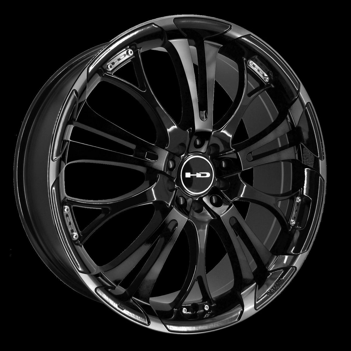 HD Wheels Spinout 17x7 +40 5x112/5x114.3mm 73.1mm Gloss Black