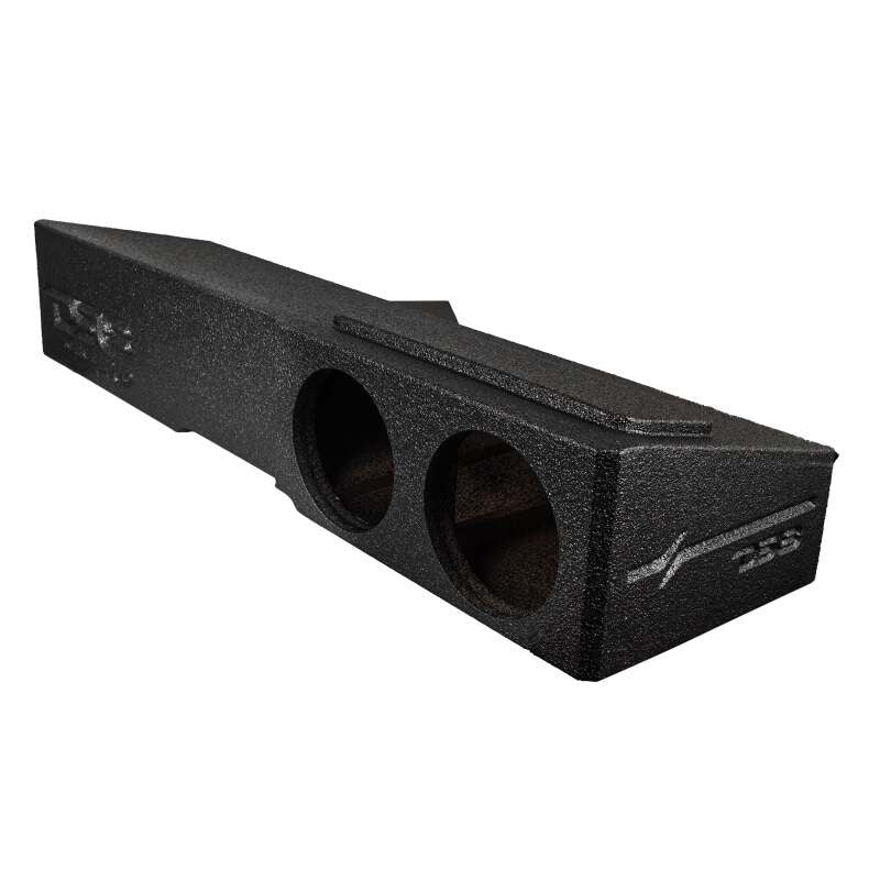 DS18 2x 8in Forward Firing Underseat Ported Box Subwoofer Enclosure Black Liner- Chevy/GMC/Ford