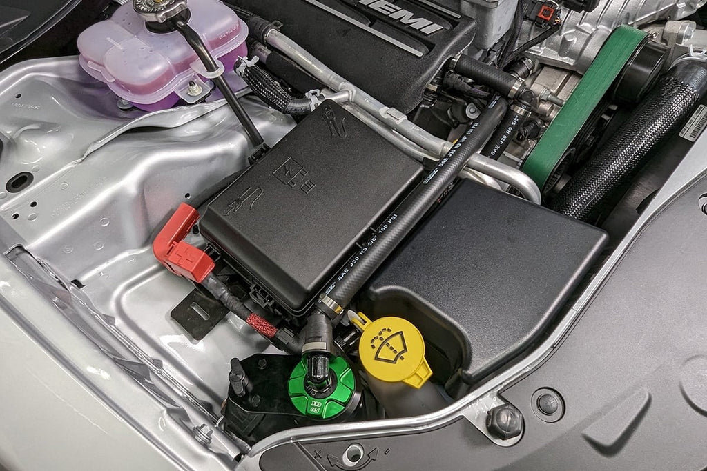 Improved Racing CCS Oil Catch Can Kit for Dodge Charger & Challenger 6.2L Hemi Hellcat, Redeye, Demon