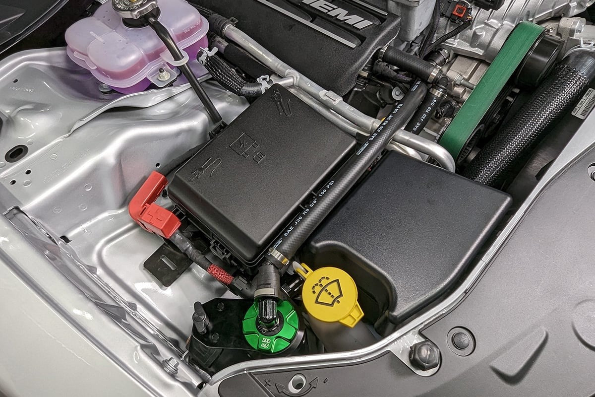 Improved Racing CCS Oil Catch Can Kit for Dodge Charger & Challenger 6.2L Hemi Hellcat, Redeye, Demon
