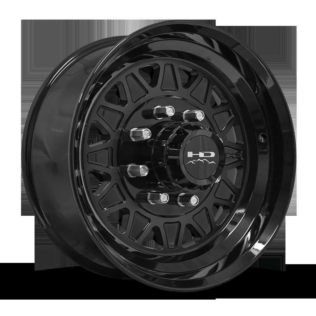 HD Trailer HDT Forged 17.5x6.75 +0 8x165mm 128.6mm Gloss Black - Lug Centric