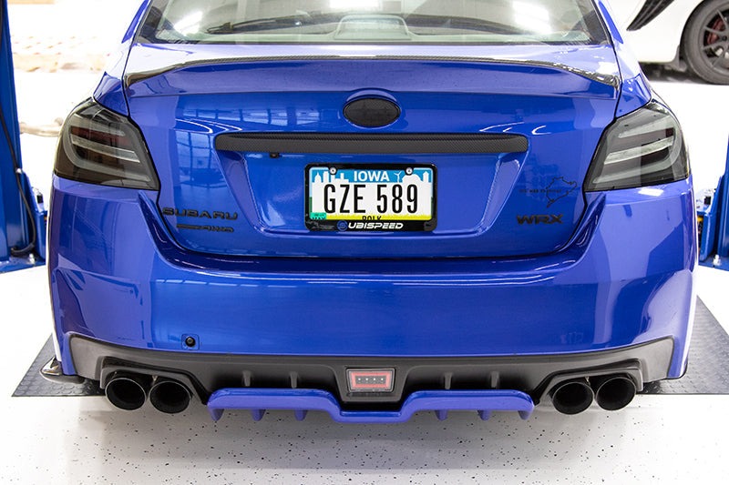 OLM A1 Style Paint Matched Rear Diffuser (Crystal White Pearl) - 2015-2021 Subaru WRX / STI
