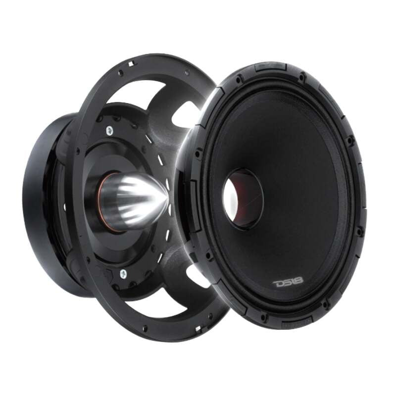 DS18 PROJECT360 8in Mid-High 100.2 dB Bullet Loudspeaker 300W RMS 8-Ohm Rotating Recone Design