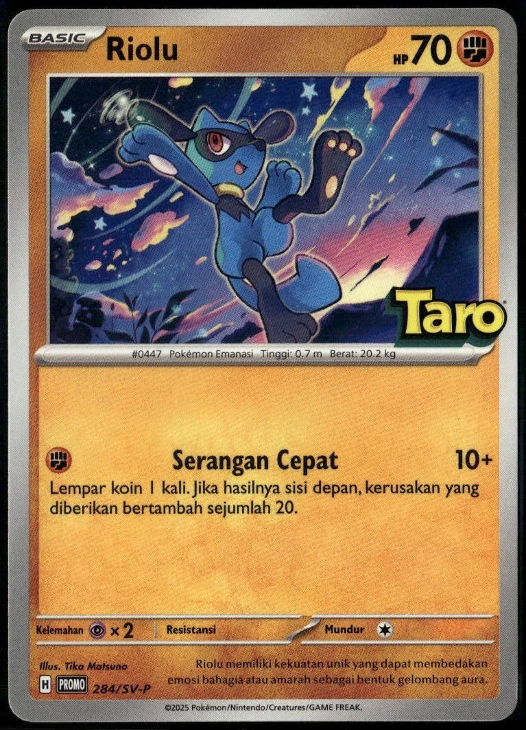 (Indonesian) Pokémon TCG: Taro Promo Pack