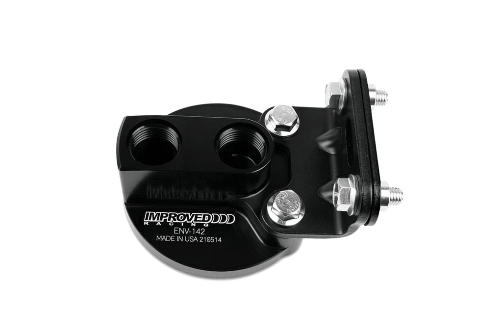 Improved Racing Remote Engine & Transmission Oil Filter Mount, 2-Port