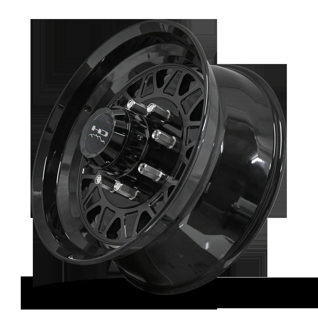 HD Trailer HDT Forged 17.5x6.75 +0 8x165mm 128.6mm Gloss Black - Lug Centric
