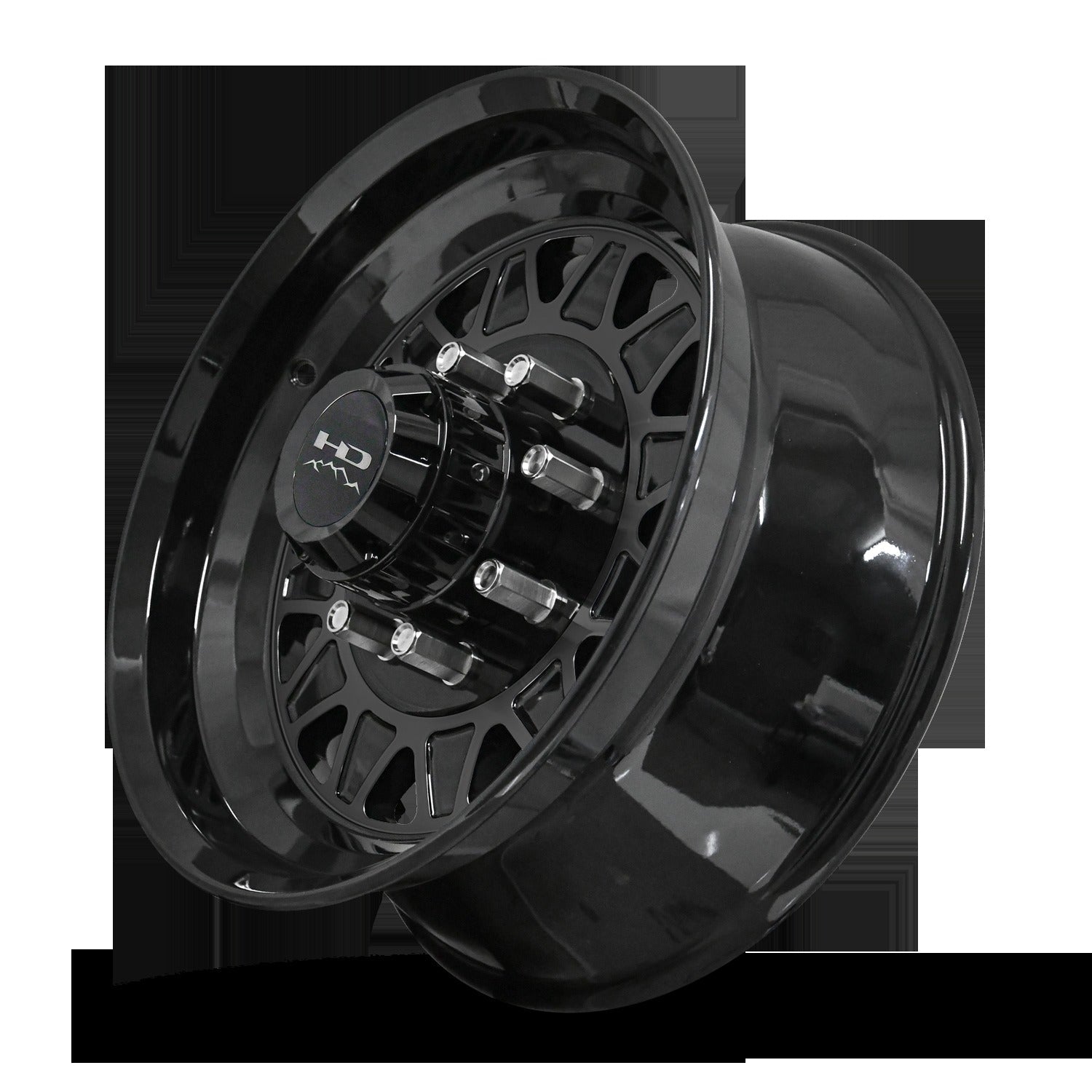 HD Trailer HDT Forged 17.5x6.75 +0 8x165mm 128.6mm Gloss Black - Lug Centric