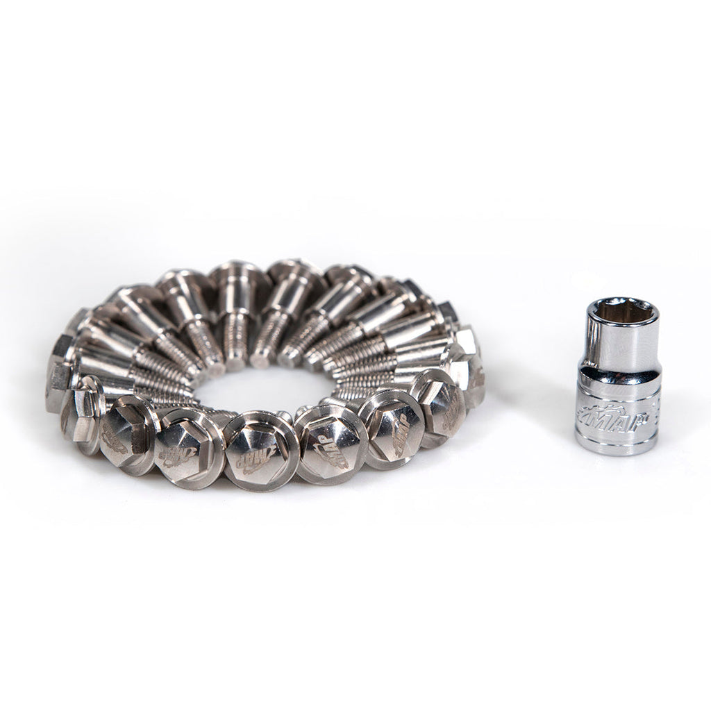 MAPerformance Evo X Valve Cover Hardware | 2008-2015 Mitsubishi Evo X (EVOX-VCH-SS/TI)