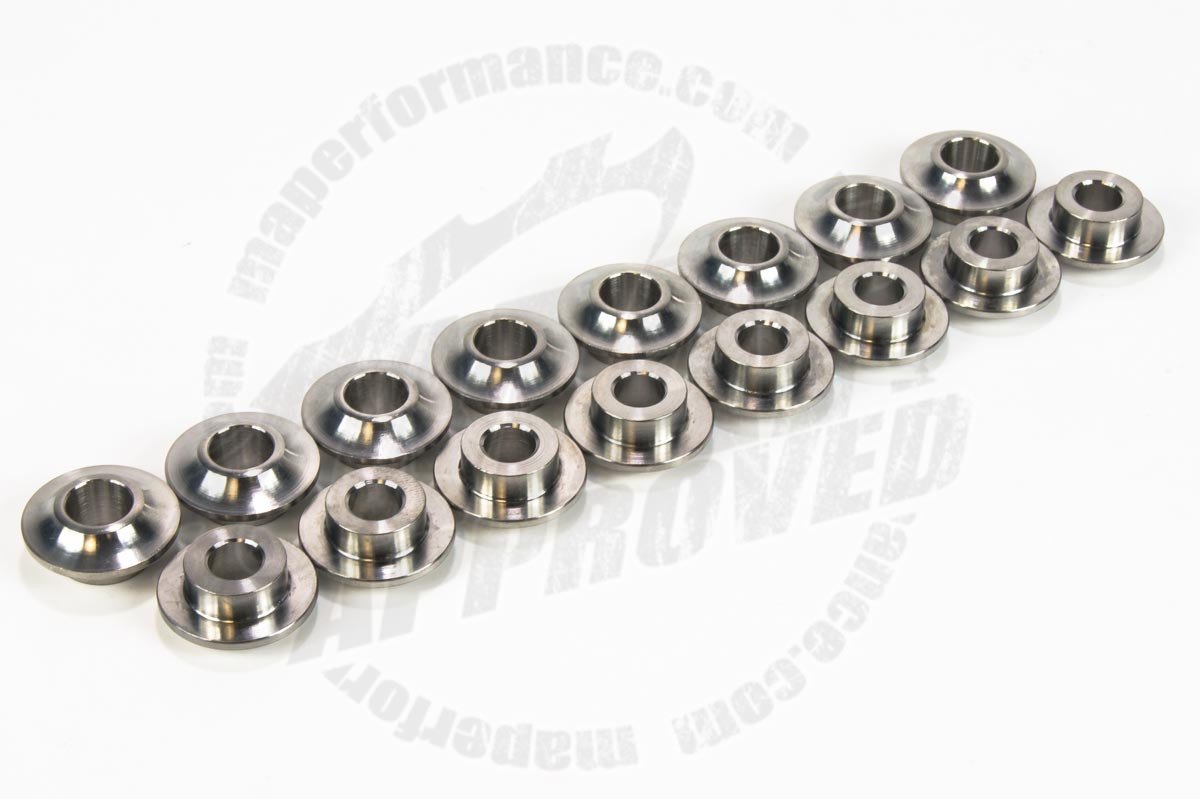 MAP Titanium Valve Spring Retainers, Set of 16 | 2003-2006 Mitsubishi Evo 8/9 (MAP EVO-TR)