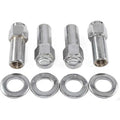 Weld Closed End Lug Nuts 12mm x 1.5 Thread Shank Seat - Chrome (4 Pack)