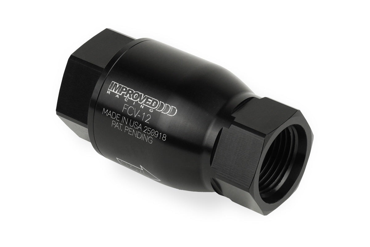 Improved Racing High-Flow, Low Cracking Pressure Flapper Check Valve, -10AN O-Ring Boss Female