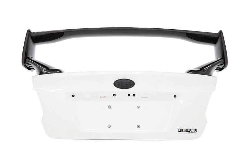 OLM Carbon Fiber OEM STI Style Spoiler with Carbon Bases - 2015-2021 Subaru WRX / STI