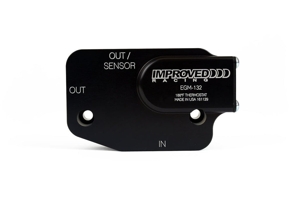 Improved Racing C7 Corvette LT1, LT4, LT5 Oil Cooler Adapter with Thermostat, 180°F