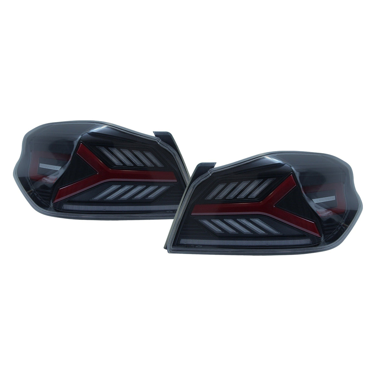 OLM Y-Spec LED Taillights (Smoke Lens Red Optic) - 2015-2021 WRX / STI