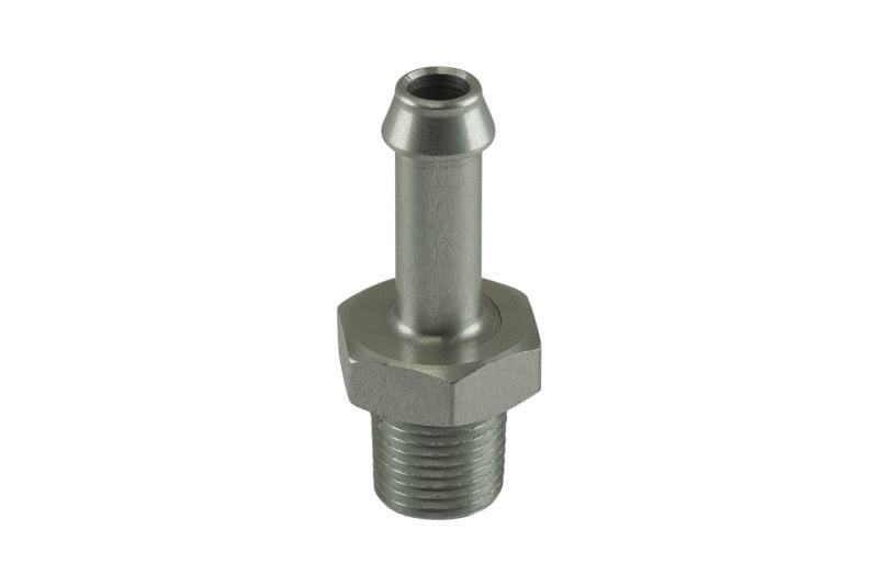 Turbosmart 6mm / 1/4in Hose End to 1/8 NPT Male Straight - Clear