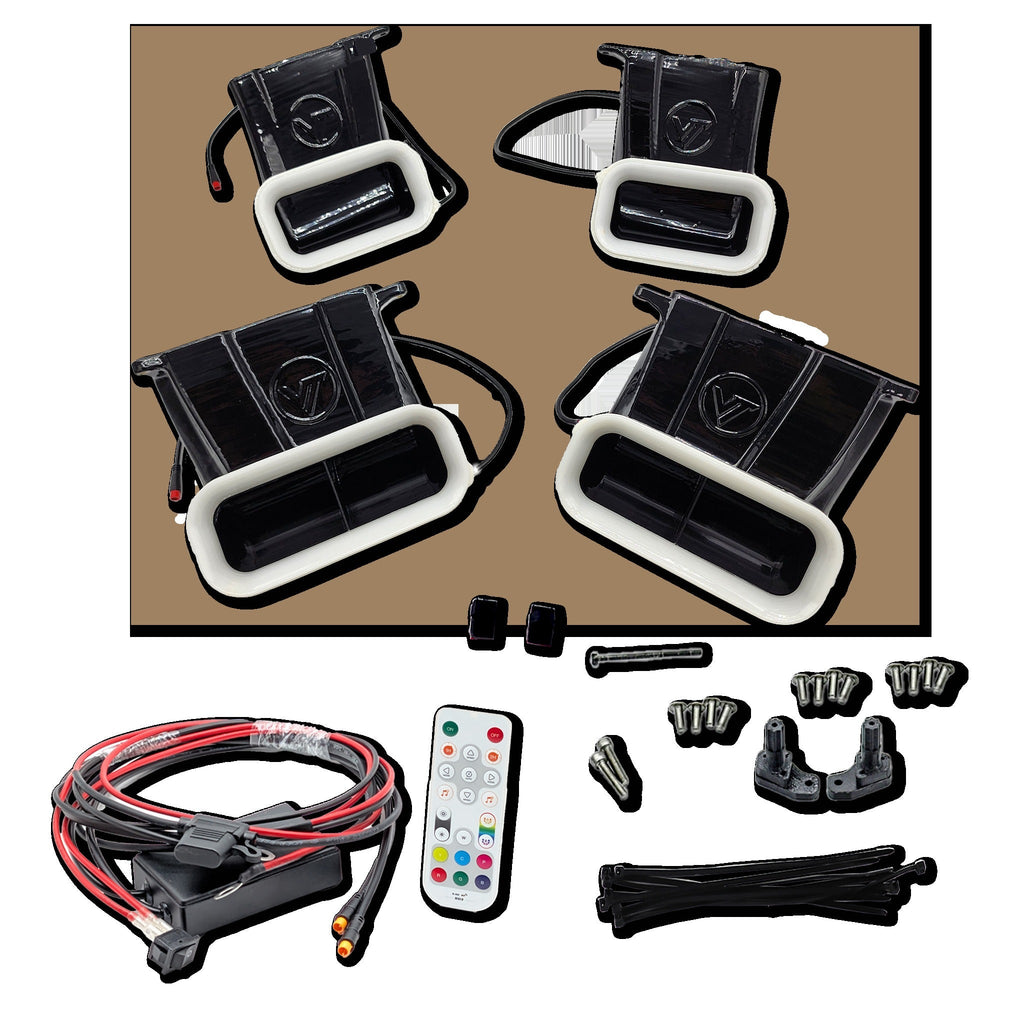 2021-2023 Ford F-150 and Tremor (non Raptor) Quad BIG MOUTH LIT KIT Ram Air Intake Snorkels