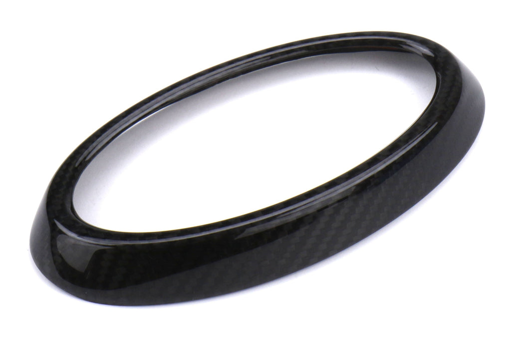 OLM LE Dry Carbon Fiber Front Emblem Frame Overlay - 2018-2021 Subaru WRX / STI