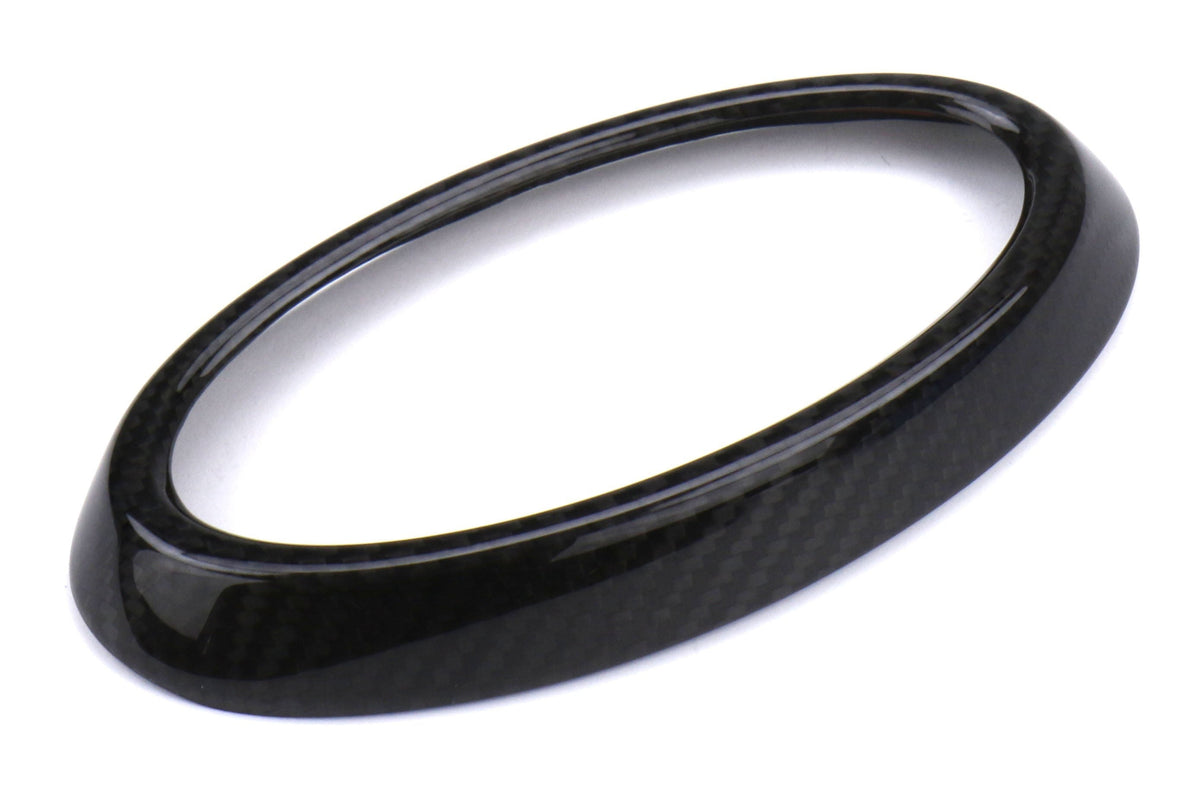 OLM LE Dry Carbon Fiber Front Emblem Frame Overlay - 2018-2021 Subaru WRX / STI
