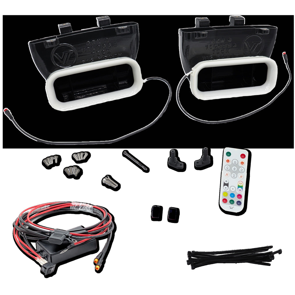 2015-2017 Ford F-150 and 2017-2020 Ford F-150 Raptor Dual BIG MOUTH LIT KIT Ram Air Intake Snorkels