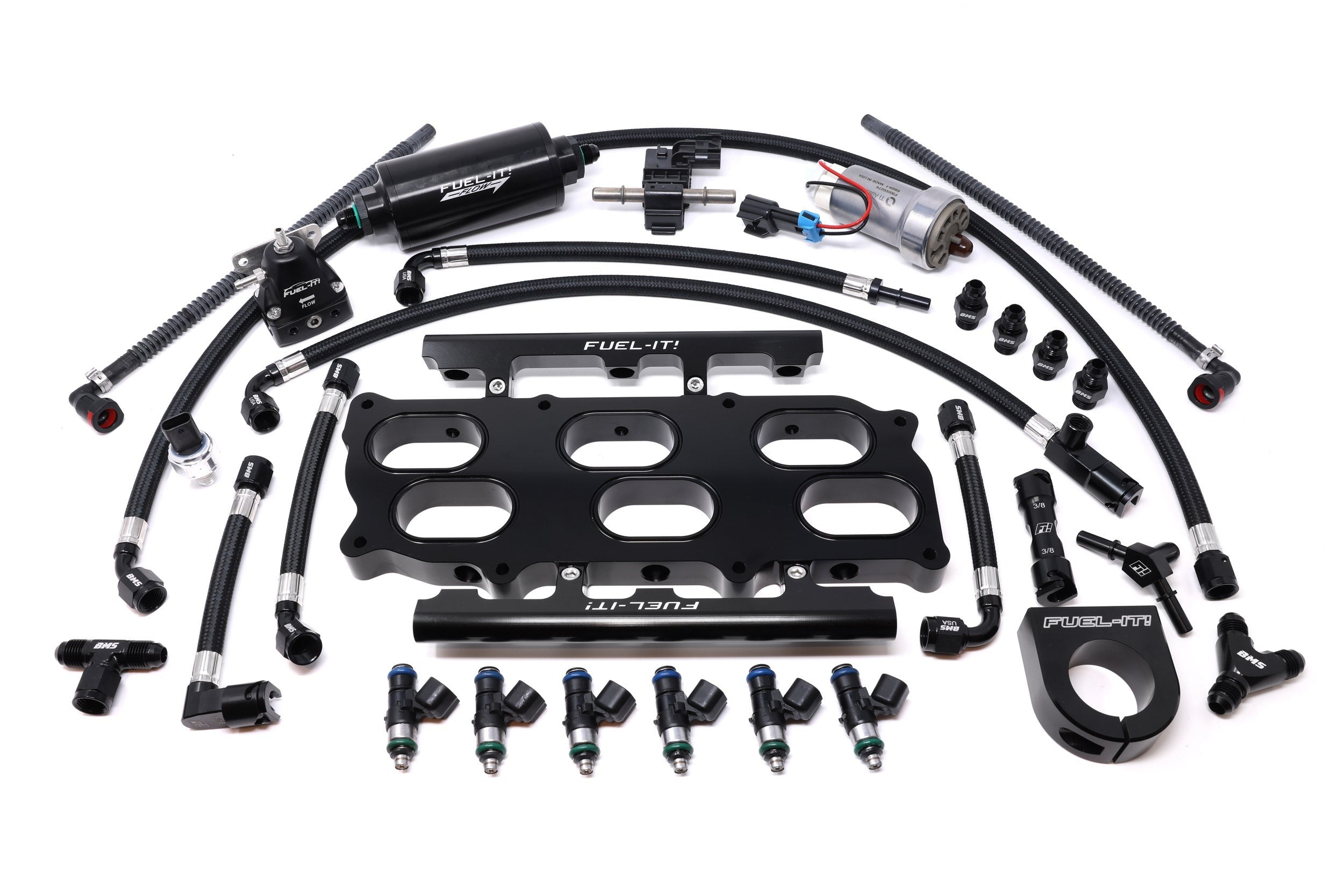 Fuel-It! KIA Stinger / Genesis G70 G90 3.3L Port Injection Kit with Ethanol Content Analyzer