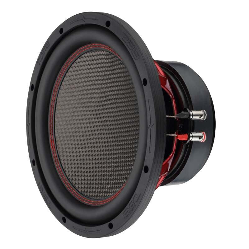 DS18 10in 600 Watts RMS 4ohm DVC Carbon Fiber Dust Cap