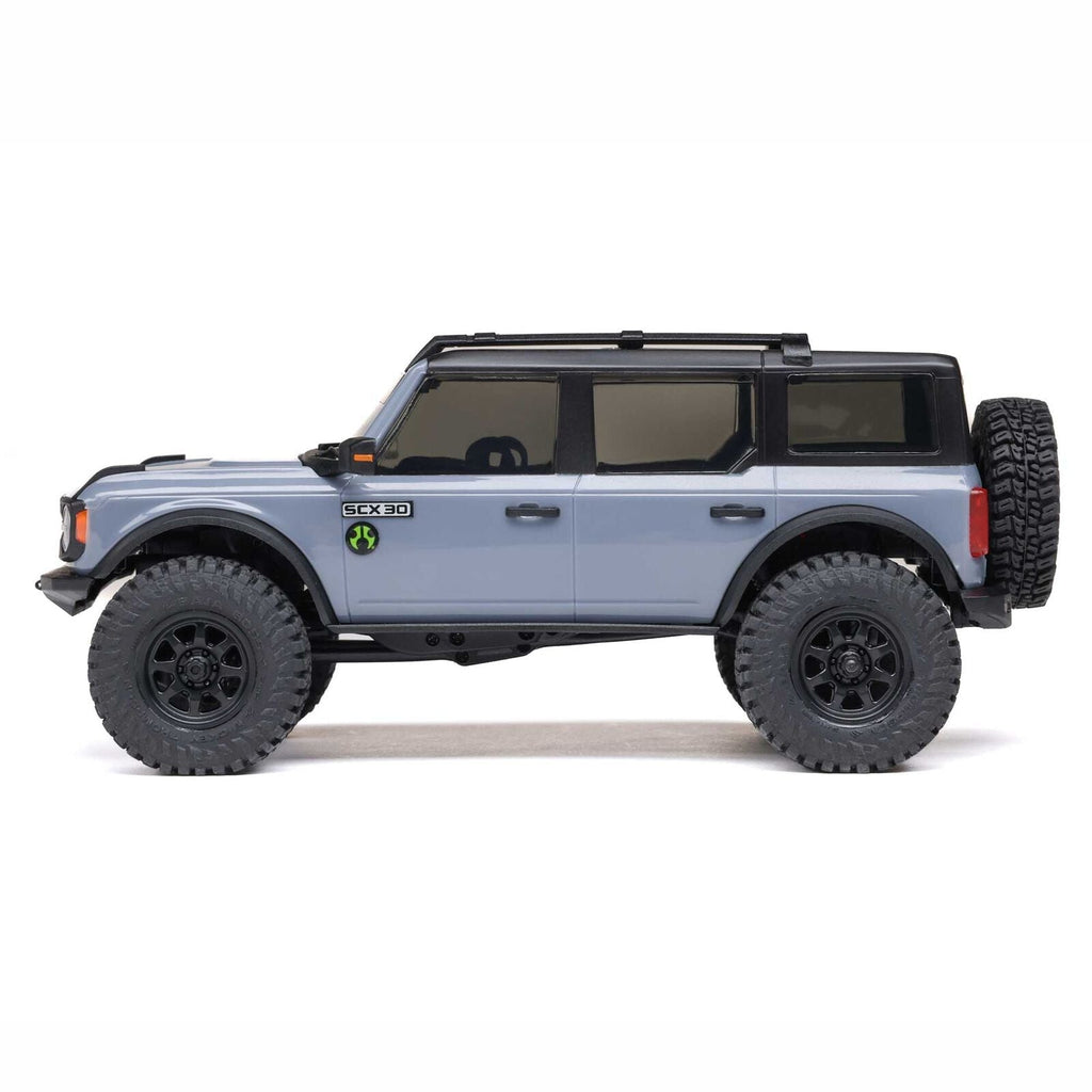 1/30 SCX30 Ford Bronco 4X4 RTR Brushed Rock Crawler (Battery & Charger Included)