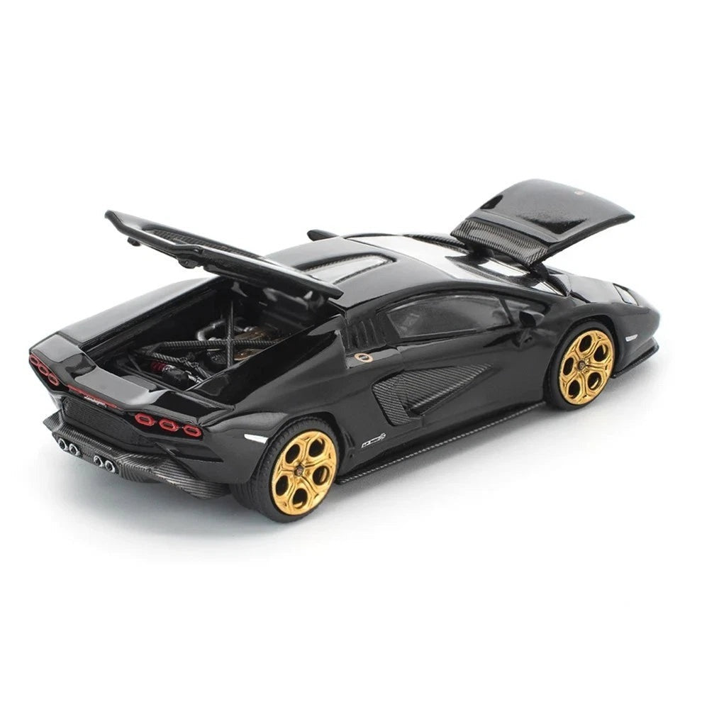 POPRACE PR64-341 1/64 LAMBORGHINI COUNTACH LPI 800-4 DEEP BLACK
