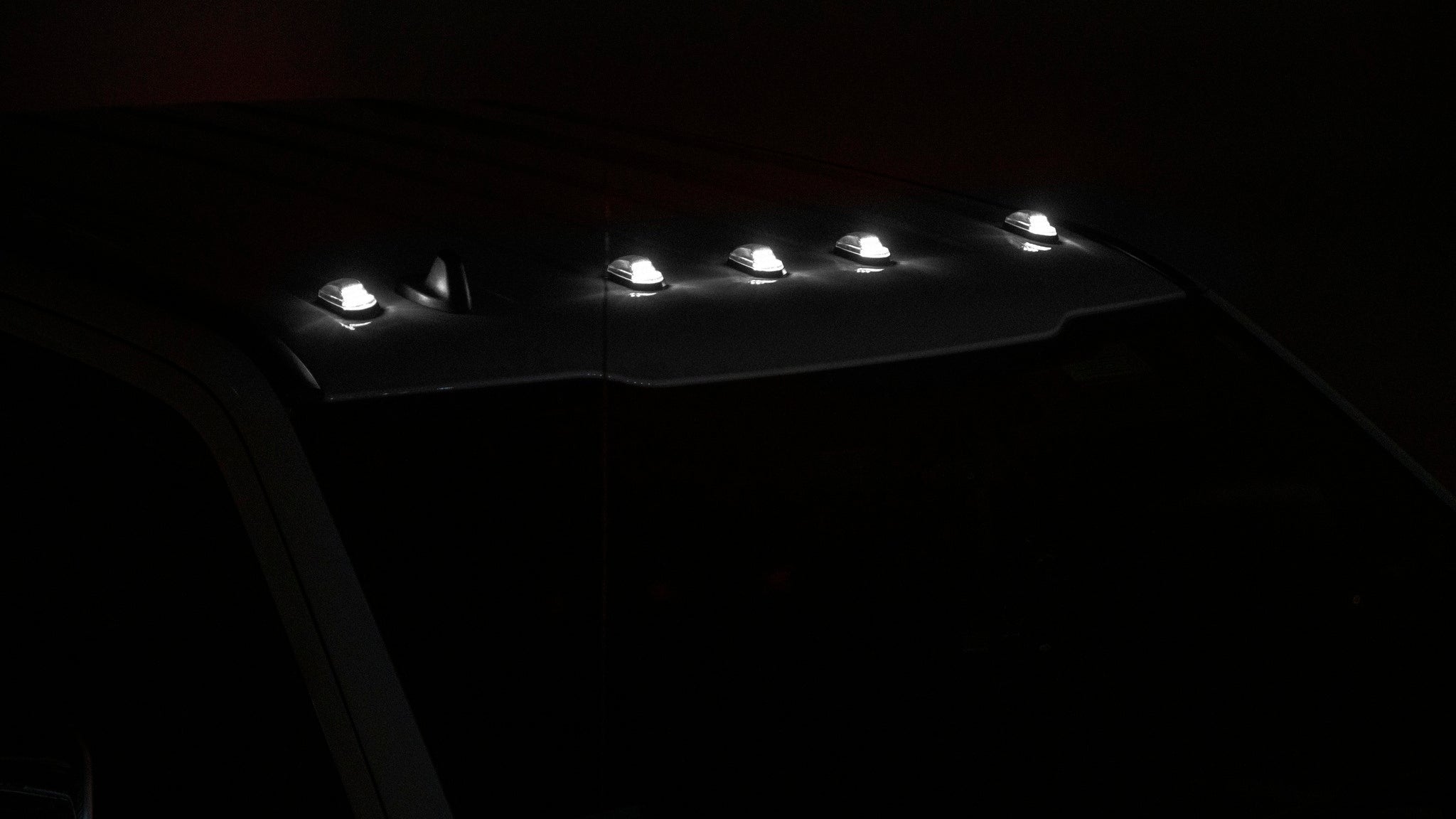 OLM Cab Light Replacement Set (Smoke Lens/White Light) - 2017-2022 Ford Super Duty F250/F350