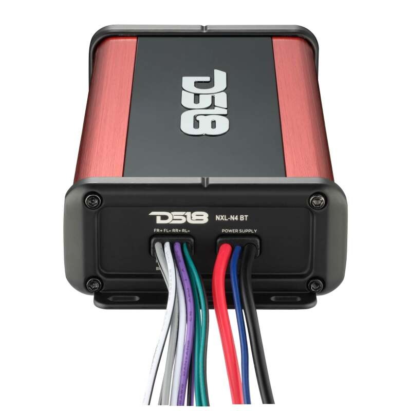 DS18 4-Channel Full-Range 4 x 100 Watts RMS at 4ohm IP67 Waterproof Rated Built-in BT Audio Receiver