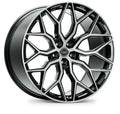 Vossen HF-2 22x11 - 5x130 - ET50 - Deep Face - 71.6 -- Brushed Gloss Black Wheel