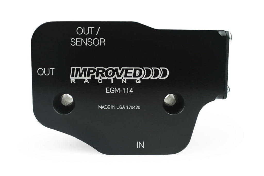 Improved Racing LSX and LS Oil Cooler Adapter with Thermostat, Rear Sump, 180°F