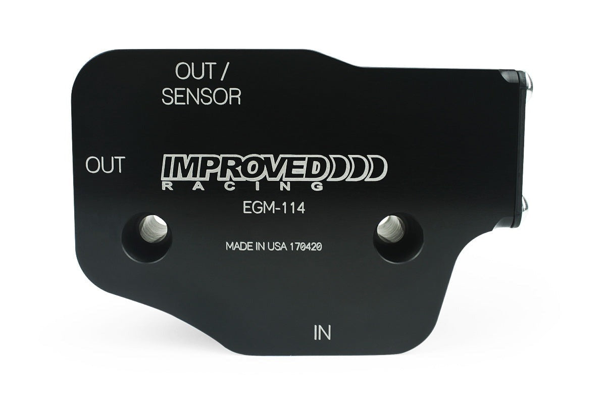 Improved Racing LSX and LS Oil Cooler Adapter with Thermostat, Rear Sump, 180°F