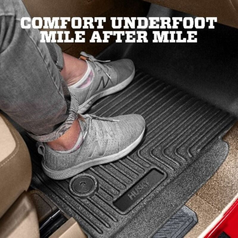 Husky Liners 07-12 Dodge Caliber / 07-14 Jeep Compass WeatherBeater Black 2nd Seat Floor Liners
