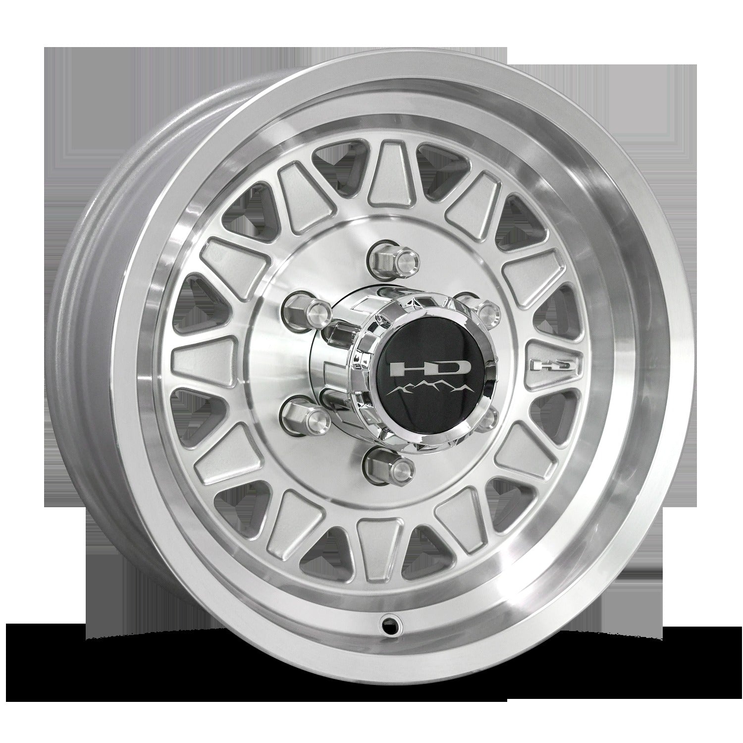 HD Trailer HDT Cast 15x6 +0 6x139.7mm 108mm Gloss Silver/Machined Face